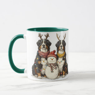 Caneca Reindeer Bernese Cães de Montanha