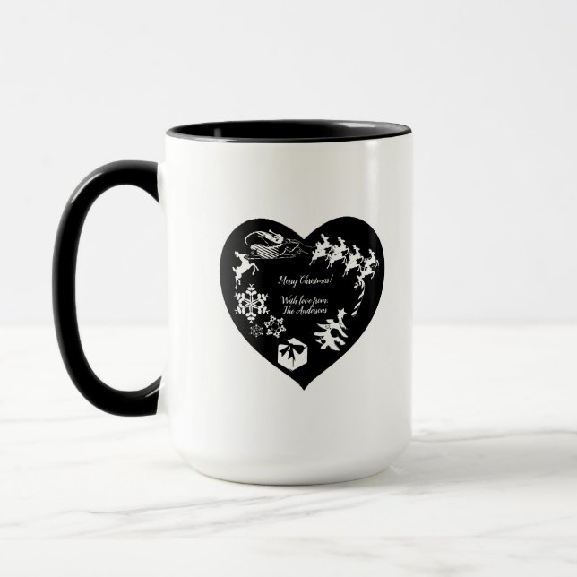 Caneca Reindeer Blk e Wht.Heart Mug (Esquerda)
