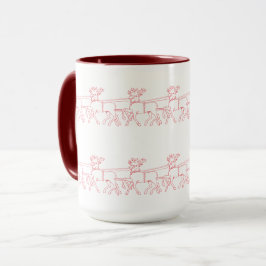 Caneca Reindeers Pattern