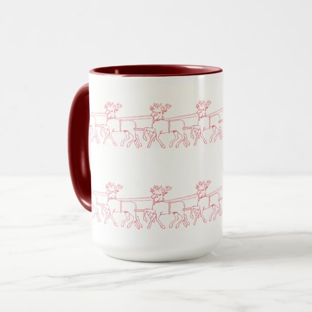 Caneca Reindeers Pattern (Frente Esquerda)