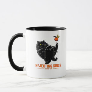 Caneca Rejeitando Reis Desde 1776 Bandeira Patriótica EUA
