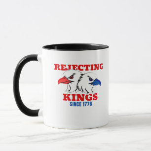 Caneca Rejeitando Reis Desde 1776 Design Clássico Criativ