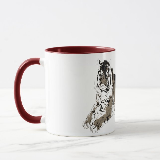 Caneca Relaxando a Tigre Mug (Esquerda)