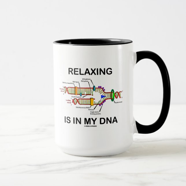 Caneca Relaxar está em meu ADN (a réplica do ADN) (Direita)