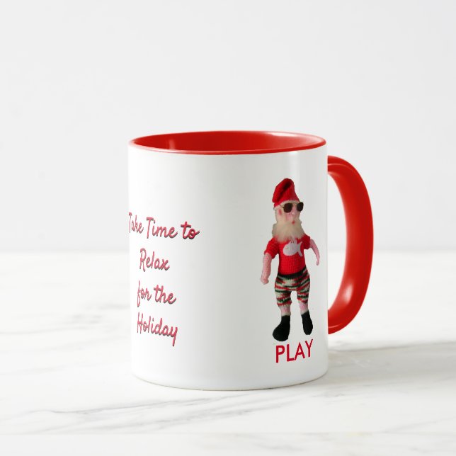 Caneca - Relaxar para o Feriado (Frente Esquerda)