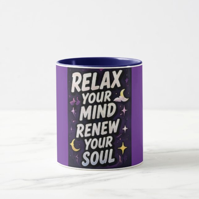 Caneca Relaxe Sua Mente Renove Sua Alma (Centro)