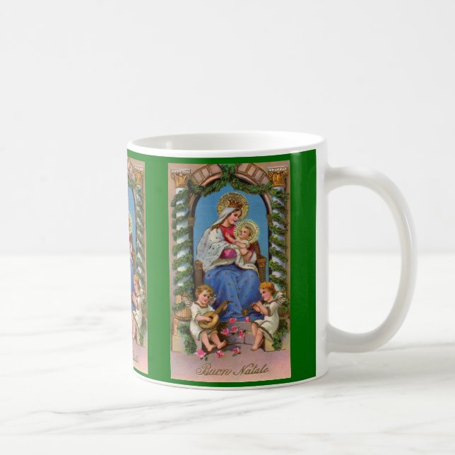 Caneca religiosa de Jesus | da Virgem Maria e do (Direita)