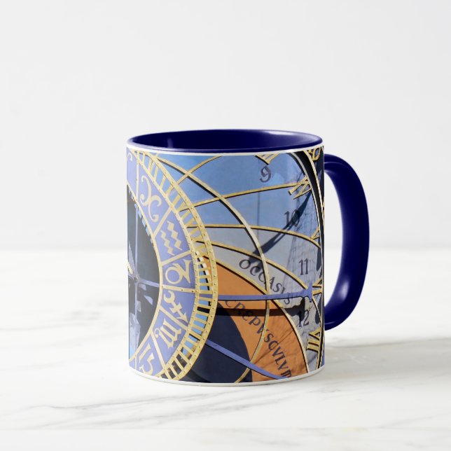 Caneca Relógio Astronômico de Praga/Tchecia (Frente Esquerda)