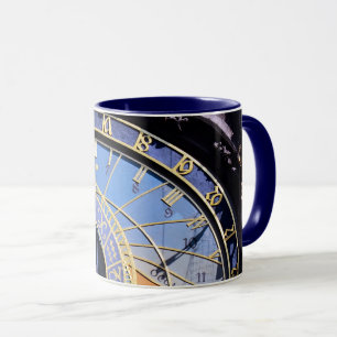 Caneca Relógio Astronômico e Esqueleto de Praga/Tchecia