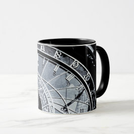Caneca Relógio Astronômico e Esqueleto de Praga/Tchecia