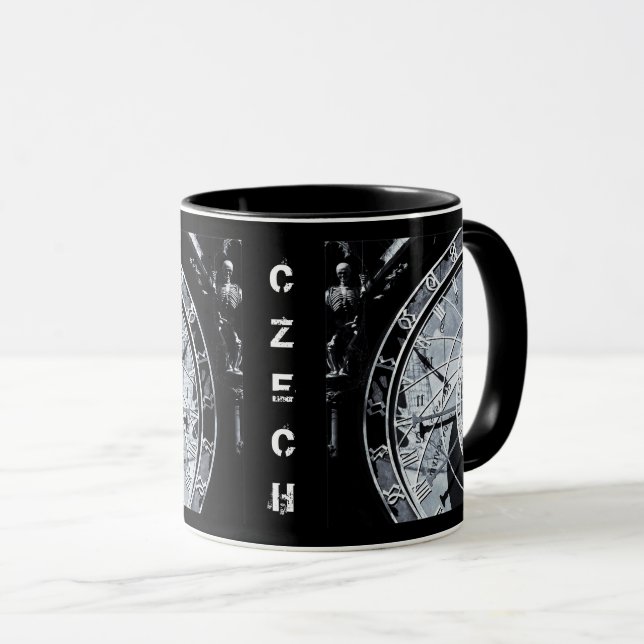 Caneca Relógio e Esqueleto Astronômico - Praga, Tchecia (Frente Esquerda)