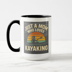 Caneca Remada ao Pôr do Sol Mãe - Mães ao Ar Livre Vintag