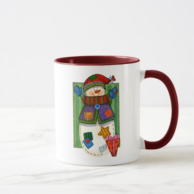 Caneca Remendos do boneco de neve (Direita)