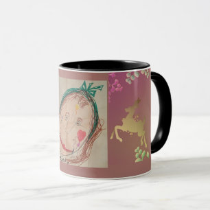 Caneca Rena da Neve Floco de Neve Roxo