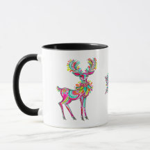 Rena de Natal Rosa Gay Estética Arco-Íris