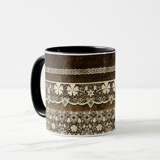 Caneca Renda vintage (Frente Esquerda)