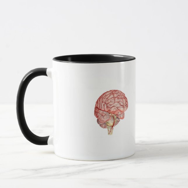 Caneca Rendição de Realitic do cérebro humano (Esquerda)