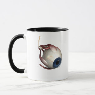 Caneca Rendição realística dos músculos do olho