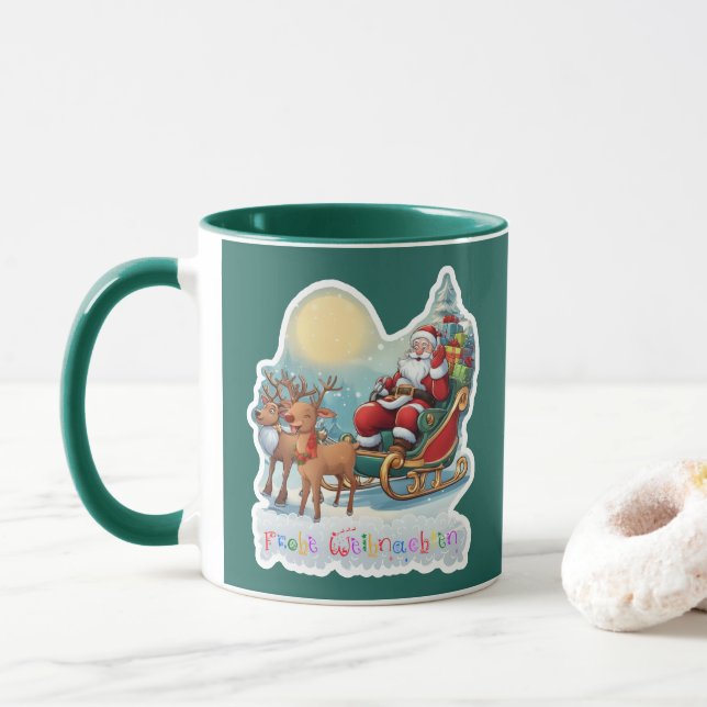 Caneca Rentierschlitten mit Rudi -  (Com Donut)