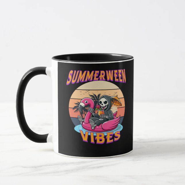 Caneca Reparador Flamingo Float Summerbetween Vibes Grim (Esquerda)