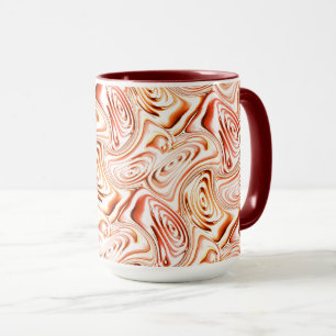Caneca Repetidamente formando uma flor ou borboleta averm