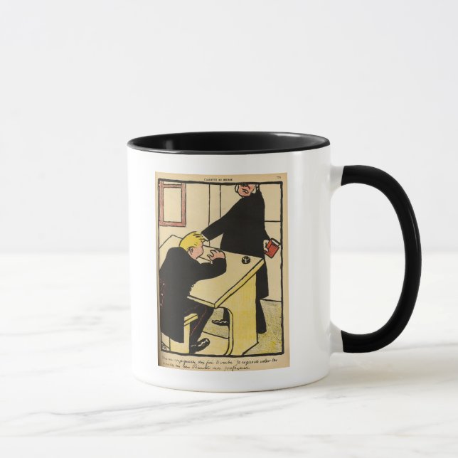 Caneca Reprimendas de um professor seu aluno dos crimes (Direita)