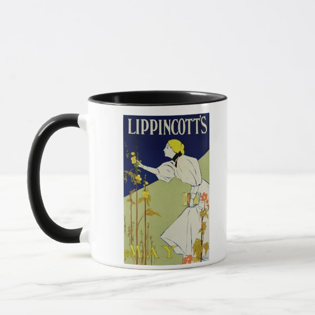 Caneca Reprodução da propaganda de poster 'um Lippincott (Esquerda)