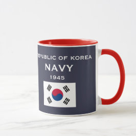 Caneca República da Coreia 한 Mug Marinho 국 해 군 머 그 컵 공 화 