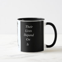Resgate Mugs com Mensagem de Proteção de Pet