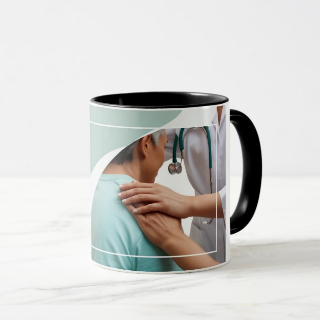 Caneca Respeito e Mug de cuidado - Uma Mug com uma Mensag (Frente Esquerda)