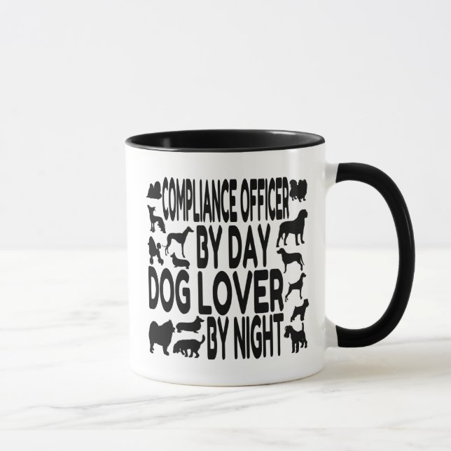 Caneca Responsável pela conformidade com o Dog Lover (Direita)