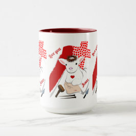 Caneca Ressurreição Jesus Lamb Do Café De Deus