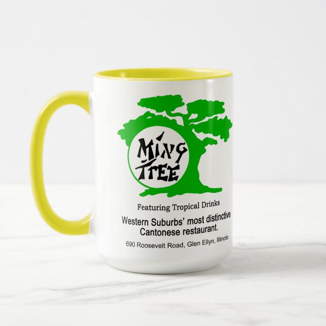 Caneca Restaurante Cantonês Ming Tree, Glen Ellyn, IL (Esquerda)