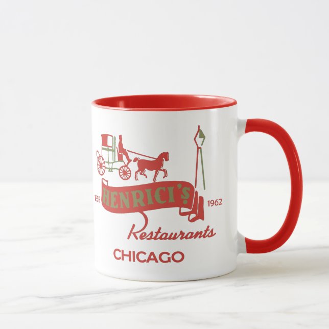 Caneca Restaurante de Henrici, Chicago, IL 1868-1962 (Direita)