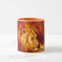 Caneca Resting Lion (por Abbott Handerson Thayer)