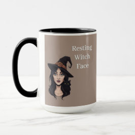 Caneca Resting Witch Face Mug | Halloween Coffee Cup