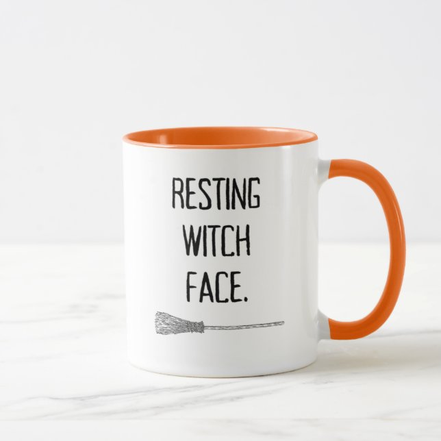 Caneca Resting Witness Face Halloween Mug (Direita)