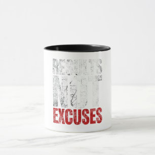 Caneca Resultados Não São Desculpas Projeto de Motivação