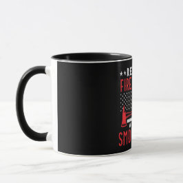 Caneca Retirada de Bombeiros Fino Linha Vermelha