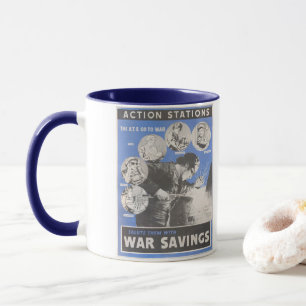 Caneca Retirada do poster de guerra britânico.