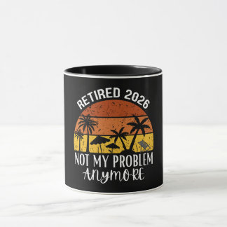 Caneca Retired 2026 Not My Problem Anymore