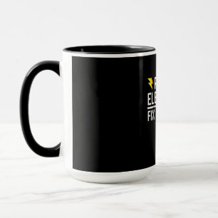 Caneca Retired Electrician Fix It Yourself Funny Gift