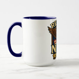 Caneca Retired Navy Eagle Mug