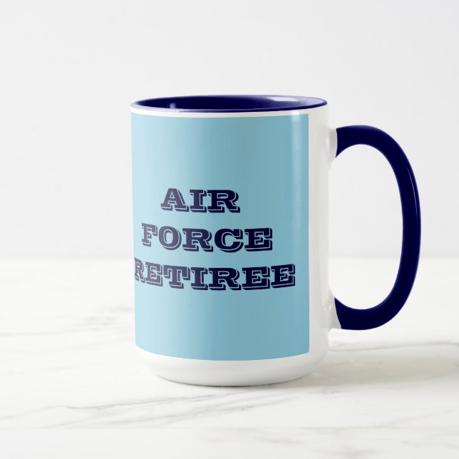 Caneca Retiree da Força Aérea Mug (Direita)