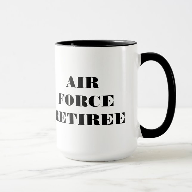 Caneca Retiree da Força Aérea Mug (Direita)