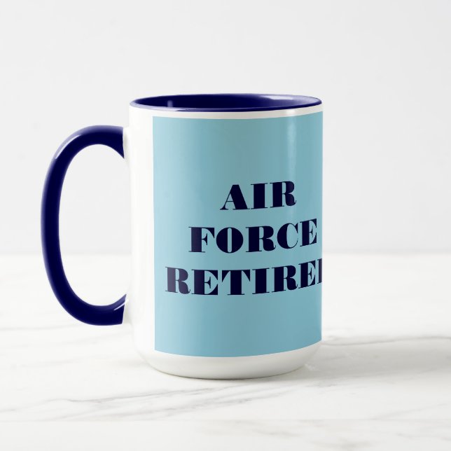 Caneca Retiree da Força Aérea Mug (Esquerda)