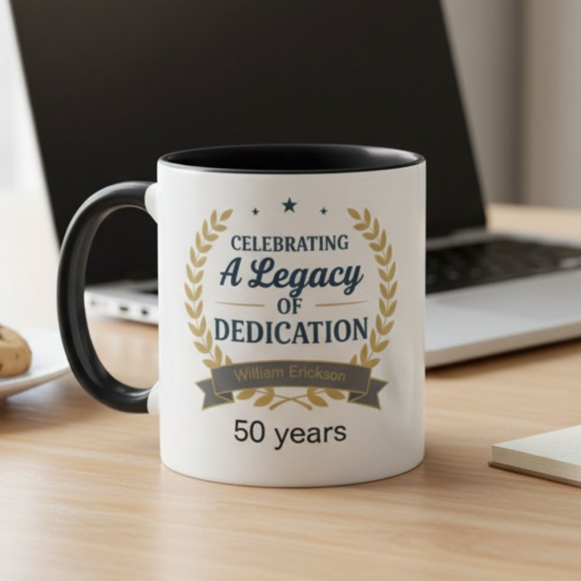 Caneca Retirement Celebration Coffee Mug for Colleague (Employee retirement coffee mug)