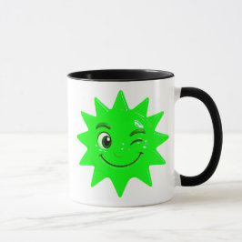 Caneca Retour du soleil vert