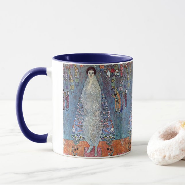 Caneca Retrato Baronesa Elisabeth Bacchofen Echt, Klimt (Com Donut)