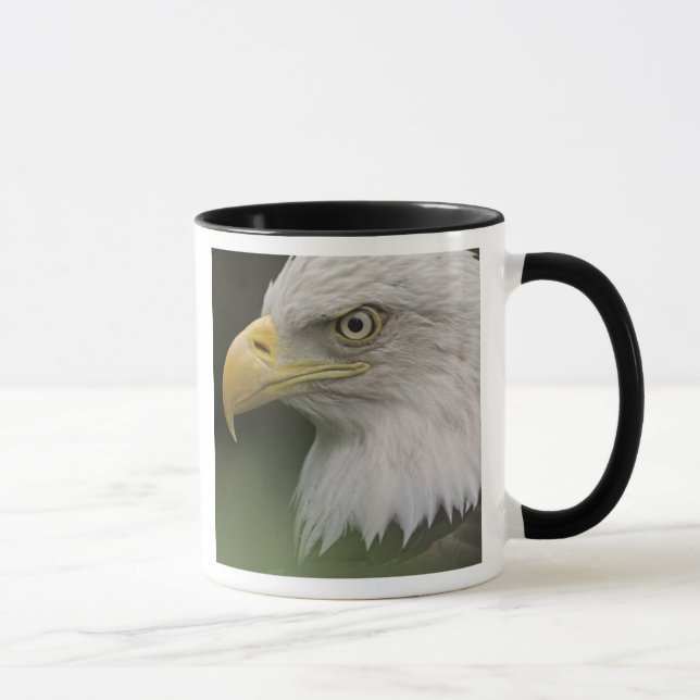 Caneca Retrato da Águia Adulta Cálida, Haliaeetus (Direita)